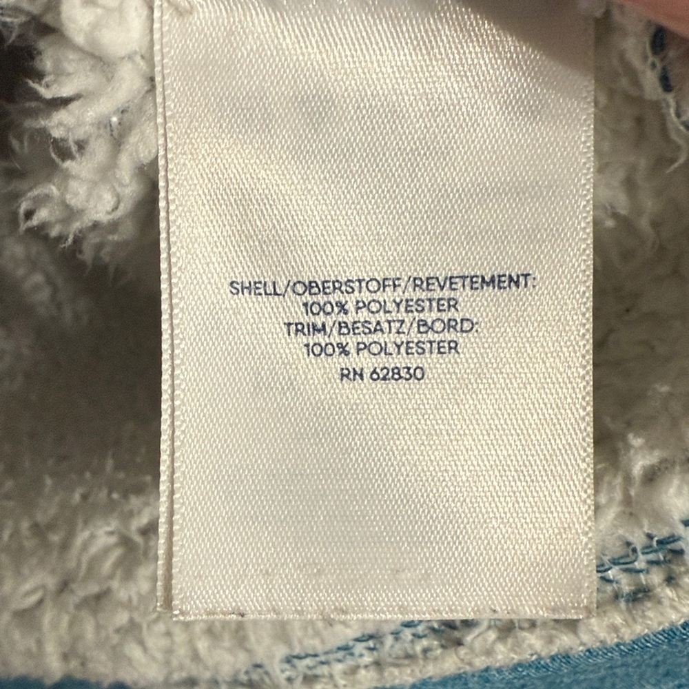 Lands' End Sherpa lined‎ jacket big girl XL 14-16 Wmns 2-4 - Picture 4 of 5